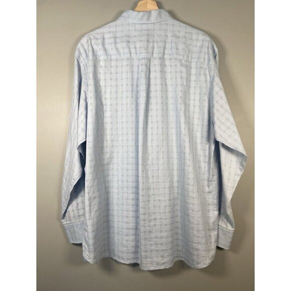 Tommy Bahama Mens Button Up Shirt Linen Cotton Blend Size Large Shirt Light Blue - Picture 7 of 15
